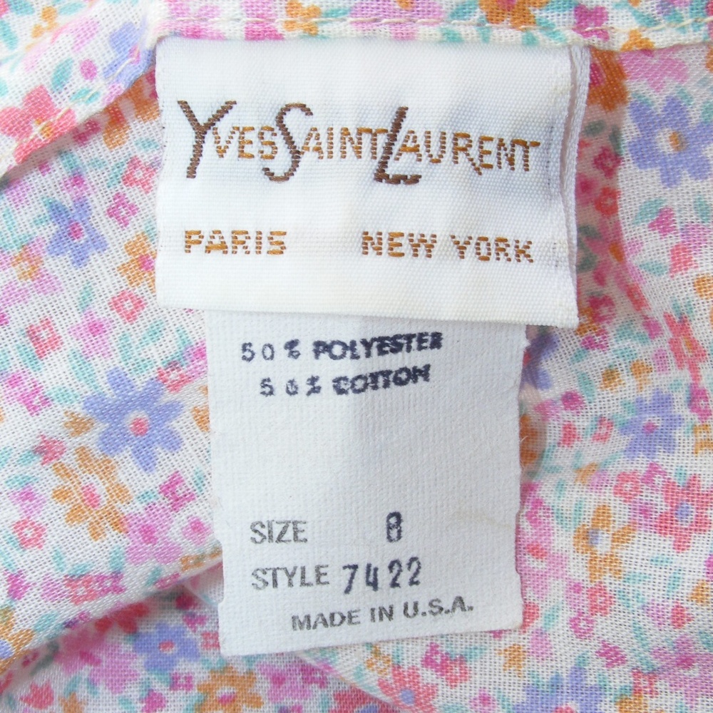 SOLD!! Vtg YVES SAINT LAURENT Girls Dress, 8 - Picture 6 of 7